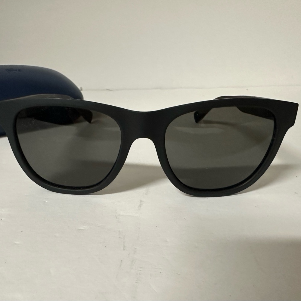 New In Box- Lacoste Matte Black Sunglasses L848S - Picture 2 of 10